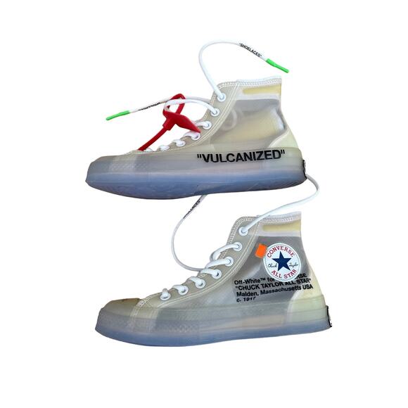 Off White x Converse Chuck Taylor - The Ten Vulcanized Sneakers in White - Picture 3 of 7